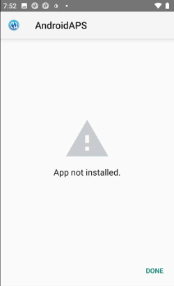 phone app not installed