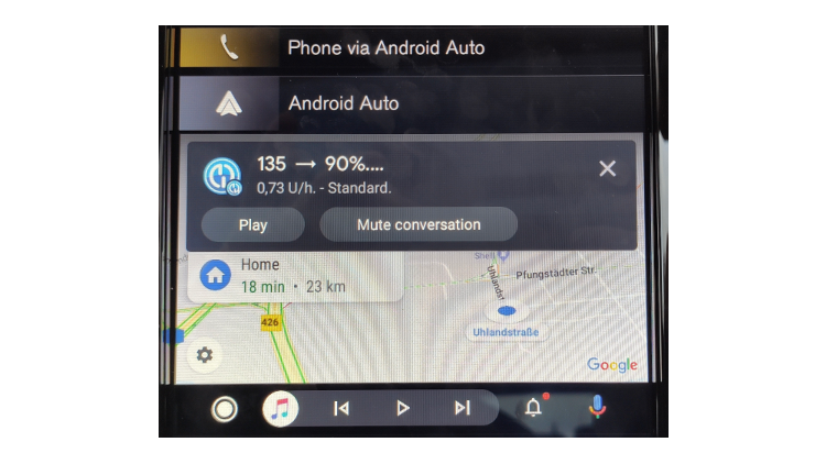 AAPS NGJ duomenys Android Auto