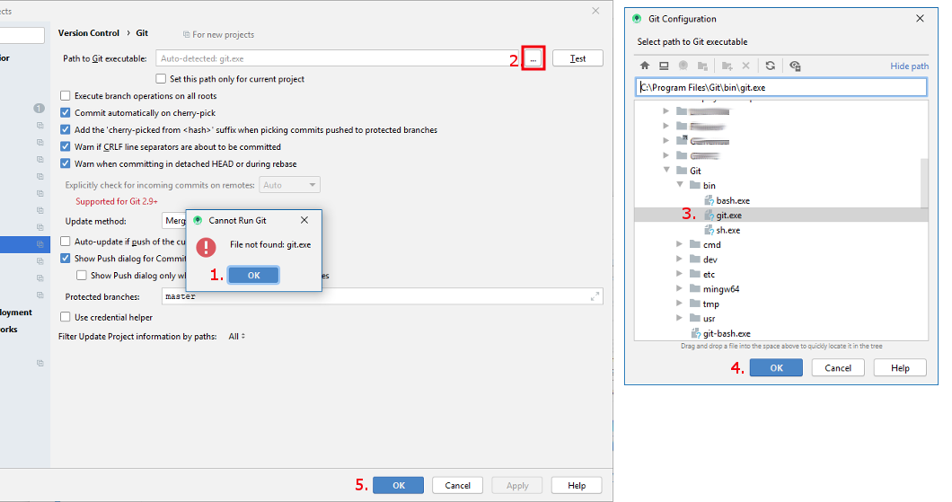 Automatische Git-Installation fehlgeschlagen