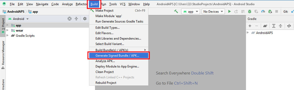 Crear apk
