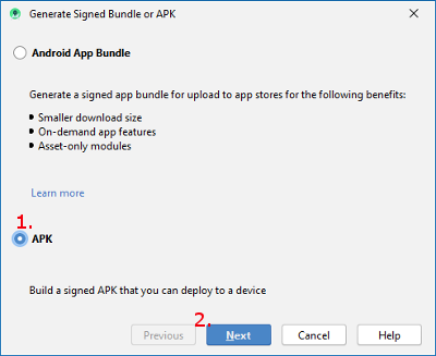 APK statt Bundle