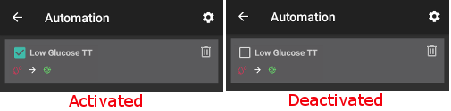 Activate and deactivaten automation rule