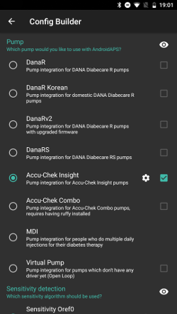 Screenshot of Config Builder Insight