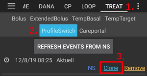 Clonar cambio de perfil