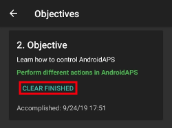 Go back in objectives