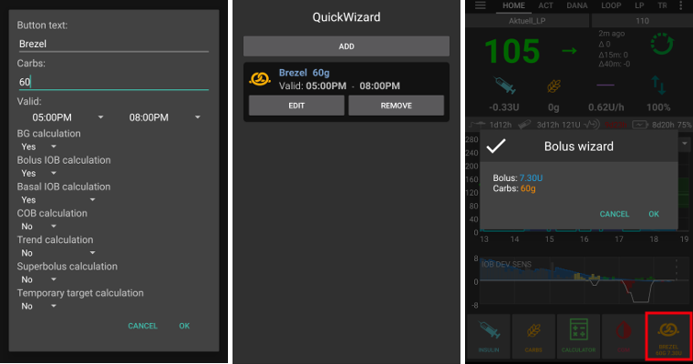 Preferences > Quick Wizard Button