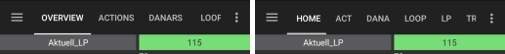 Einstellungen > Tabs