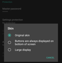 Select skin