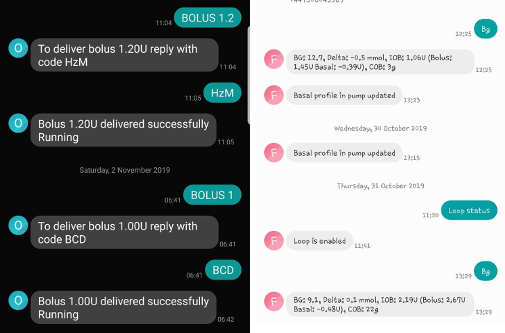 SMS Commands Example