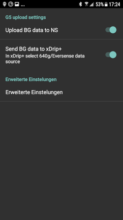 G5 Einstellungen