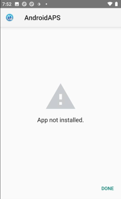 App wird auf dem Smartphone nicht installiert