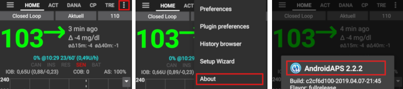 AAPS version installed