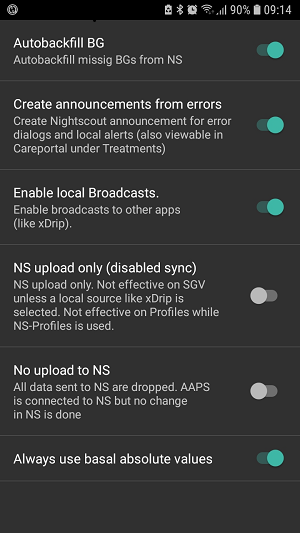 Nightscout download preferences