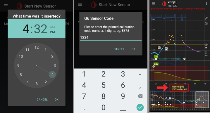 xDrip+ Dexcom Transmisor 4